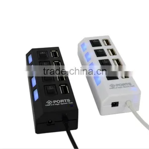4 Port USB Hub Splliter USB 2.0 Hub USB Splitter With Separate ON/OFF Switch For Laptop Computer Notebook thumbnail-3
