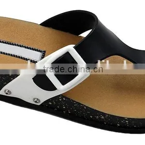 Fashionable Comfortable Wedge Women PVC Cork Sole Slipper thumbnail-3