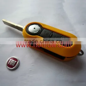 High Quality Fiat 3 Button Flip Car Key Remote Programmer Blank (Brown Color) thumbnail-1