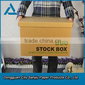 Customized Folding Cardboard File Storage Box thumbnail-1