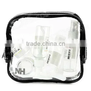 Travel PVC + PET Cosmetic Separate Storage Bottles Set - Transparent thumbnail-1