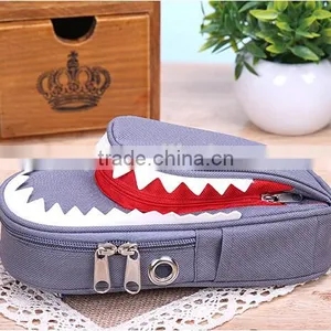 Shark Style Kids Pencil Case For Boys Zipper Children Pouch Bag Student Pen Box For Primary School Bag Accessory thumbnail-2