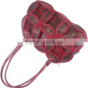 China Handbag Manufacturer Leather Produce Cowhells Material Durable Use Handmade Crochet Design thumbnail-2
