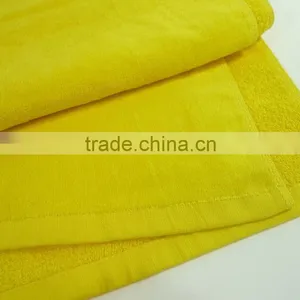 Yellow Cotton Velour Towel thumbnail-3