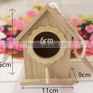 Garden Decorative Hanging Wood Cage Bird House thumbnail-2