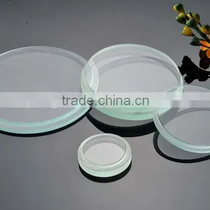 OEM Production Round Flat Tempered Frosted Glass Ceiling Light Cover thumbnail-1