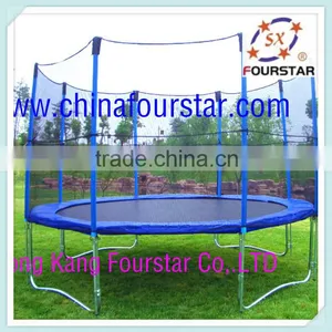 Fourstar 16FTtrampoline , Gymnastic Fitness Bungee Trampoline ,Castco Commercial Trampoline With Tent and Ladder Cheap Price thumbnail-3