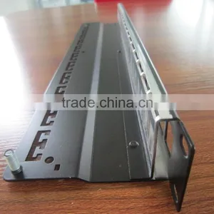 1U UTP RJ-45 Patch Panel Classic Black Black Aluminium For 24 K6/K5e Jacks thumbnail-5