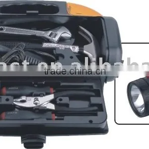 13pcs Tool Set With Flashlight & Blinking Light thumbnail-1