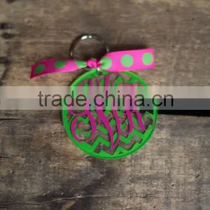 Wholesale Blank Clear Plastic Owl Laser Cut Acrylic Key Chain thumbnail-2