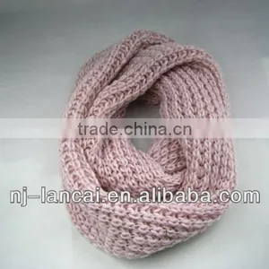 Hot Sale 100% Acrylic Chunky Yarn Knitted Snood;loop Scarf thumbnail-1