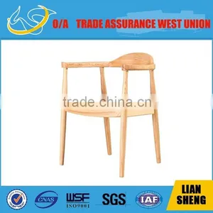 2016 Fashion Solid Wood Arm Dinning Chair With High Density Sponge and Black PU thumbnail-2