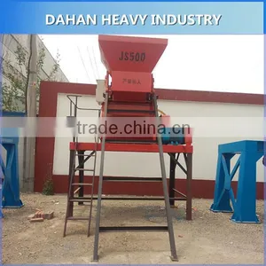 ISO9001 Ready Mix Twin Shaft Electric Concrete Mixer Machine for Buildings, Highway and Other Projects thumbnail-1
