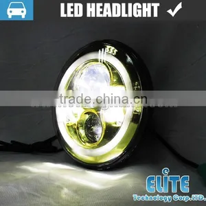 7" Round Led Sealed Beam Replacement of Jeep Led Headlight for Harley thumbnail-4