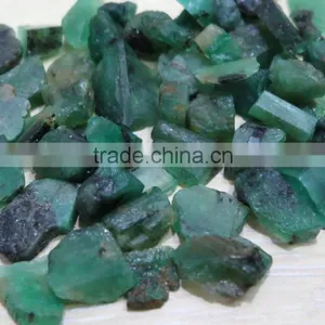 Natural Emerald Gemstone Rough 10-15mm Brazil Green Good Quality thumbnail-3