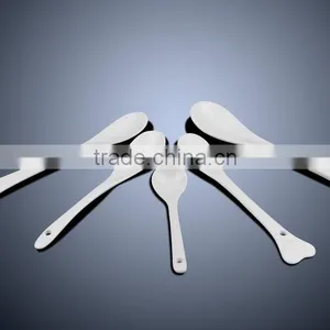 Whole Sale White Customer Design and Logo Print Ceramics Spoon thumbnail-1
