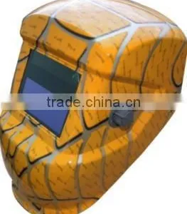 New Products Auto-darkening Solar Leather Welding Helmet thumbnail-1