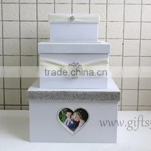 Luxury Handmade Card Boxes for Weddings With Photo Frame thumbnail-3