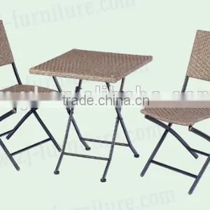 YL-R2101 Square Rattan Folding Table/chair for Outdoor/garden Funiture thumbnail-1