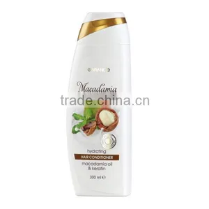 Hair Conditioner Hydrating Macadamia Oil and Keratin - 300ml. Paraben Free. Made in EU. Private Label thumbnail-1