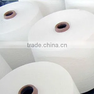 Virgin 100% Polyester Spun Yarn Bright Fiber TFO Quality Polyester Yarn Factory From China thumbnail-2