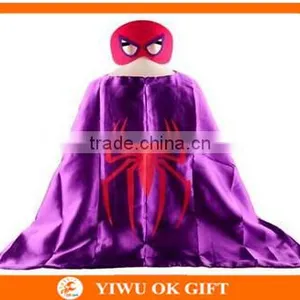 Hot Sale Halloween Kids Super Hero Capes Blue Color Superhero Cap With Masks thumbnail-6