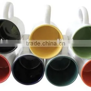 2015 High Quality Sublimation White Plain 11oz Ceramic Inner Color Mug thumbnail-4