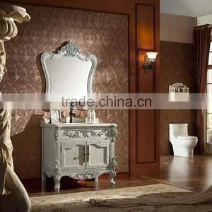 WTS16122 47 Inch Antique Cream White Undermount Single Sink Bathroom Vanity With Top thumbnail-3