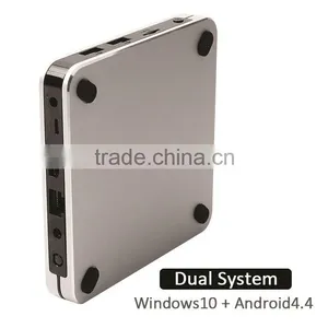 Windows 8.1 Android 4.4 Dual OS 32G Large Flash Memory Metal Mini Computer thumbnail-3