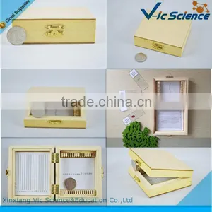 15pcs Custom School Use Biology Slides Wooden Box thumbnail-1