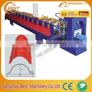 Metal Steel Sheet Roof Ridge Cap Roll Forming Making Machine thumbnail-2