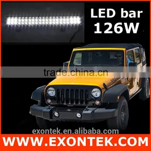 Top Quality 12v Led Light Bar 126w Led Offroad Light 12" Flood Spot Combo Beam OEM Available thumbnail-1