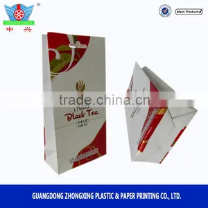 Custom MOPP Kraft Paper Tea Food Packaging Bags Side Gusset Bag /stand up Ziplock Bag for Coffee Tea thumbnail-6