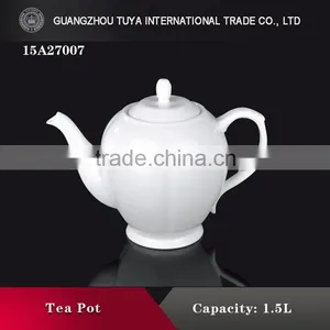 French Style White Antique Ceramic Tea Pot thumbnail-1