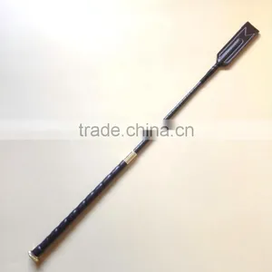 EQUESTRIAN LEATHER WHIP HORSE RIDING LEATHER WHIP WITH LONG HANDLE ENGLISH RIDING LEATHER WHIP LEATHER THREADED RIDING WHIP thumbnail-1