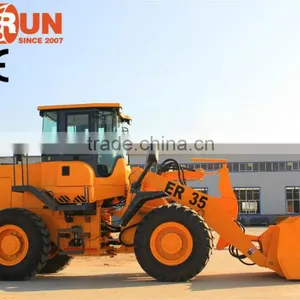 Qingdao Everun Mini Wheel Loader 3.0 Ton Front Loader With Wooden Forks thumbnail-5