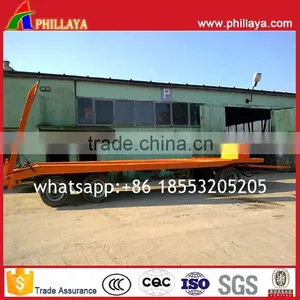 ISO CCC Certification Full Type Mini Excavator Transport Lowbed Trailer With Drawbar thumbnail-5