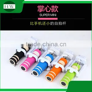 Mini Pocket Foldable Monopod Foldable Selfie Stick 2015 Monopod Selfie Stick With Cable for Mobile Phone and Digital Camera thumbnail-1