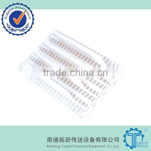 900 Flush Grid 27.2mm Pitch Plastic Conveyor Belt With Base Flights thumbnail-1