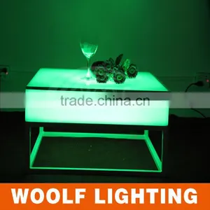 Remote Color Changing Waterproof LED Glowing Square Bar Table Household Dinner Table thumbnail-3