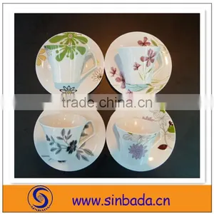FINE PORCELAIN CUPS AND SAUCERS thumbnail-1