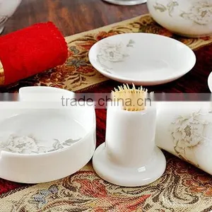 KC-00667 Bone China Dinnerware Set With Flower Printing thumbnail-6