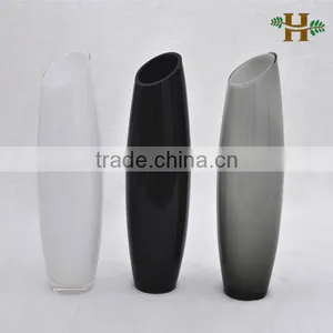Inclined Tall Colored Glass Vases thumbnail-1