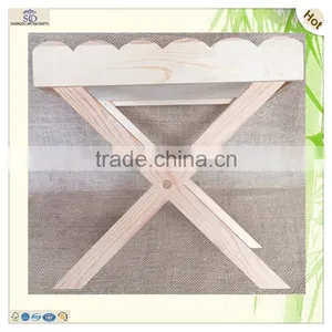 Craft Legs Holder Waving Edge Wooden Bed Tray thumbnail-2
