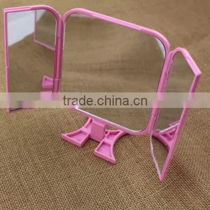 Direct Factory Magnifying Standing up Mirrors Table Mirrors Hanging Makeup Mirror With Three Sides thumbnail-1