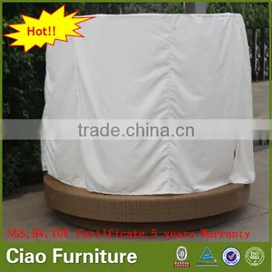 Luxury New Style Rattan Sun Bed Wicker Patio Daybed Outdoor Furniture thumbnail-5