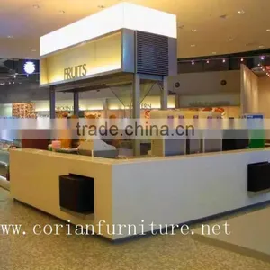 Solid Surface Material Coffee Kiosk Coffee Counter thumbnail-1