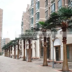 Home Garden Edging Decorative 5ft to 16ft Height Outdoor Artificial Green Plastic Palm Trees EDS06 0827 thumbnail-6