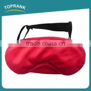 Toprank Soft Polyester Sleeping Eye Mask Travel Airplane Eye Cover Sleeping Eye Blindfold Eyeshade With Micro Bead Stuffing thumbnail-1