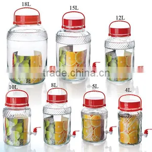 Huge Glass Storage Liquid/wine Bottles Dispenser PJ29 thumbnail-1
